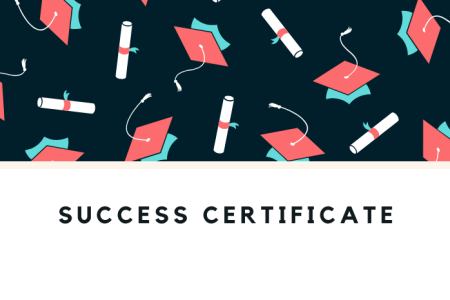 Certificate of success English language form