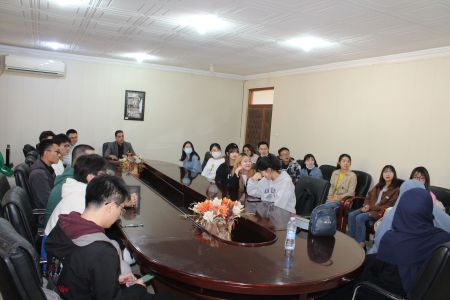 The Centre’s director reception of the Chinese students