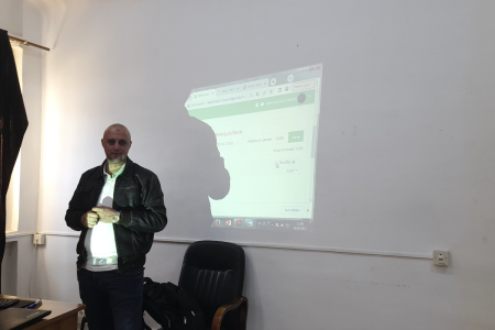 The Centre’s teachers first training session on online education techniques